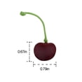 thumbnail image 5 of Cerezas Artificiales Sincero Modelo Fruta Realista Decoración Fiesta Cocina Paquete de 25, 5 of 5