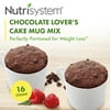 Nutrisystem Chocolate Lover’s Cake Mug Mix (16 ct Case) - Delicious, Diet Friendly Snacks Perfectly Portioned for Weight Loss®