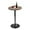 Brown, variant on 24" Round Bar Table, Bistro Pub Table, Adjustable Height Pub Table, 360° Swivel Cocktail Bar Table with Metal Base and MDF Top, Suitable for Small Space, Bar, Bistro, Café, Brown