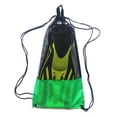 thumbnail image 2 of Bolsa De Equipo De Malla Para , Bucear, Bucear, Playa, ejercicio De Gimnasia Con Cierre De Cordón, Correa Para El Hombro: Elección De Color Verde, 2 of 8