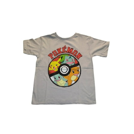 Pokeball Starters Gray Children's Shirt