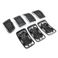 thumbnail image 1 of de rejilla de malla frontal de 7 piezas, cubiertas de rejilla automática aptas para 19-22 accesorios de borde decorativos de ajuste Marco de placas Sunnimix inserciones en la parrilla delantera, 1 of 8
