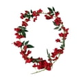 thumbnail image 2 of Red Faux Bougainvillea Vine, Silk-Like Artificial Hanging Garland for Patio and Balcony, 2 of 6