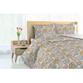 thumbnail image 3 of Ambesonne Minimal Down Alternative Quilt Comforter, Line Art Butterfly Print, Full, Pale Teal Mustard and Beige, 3 of 5