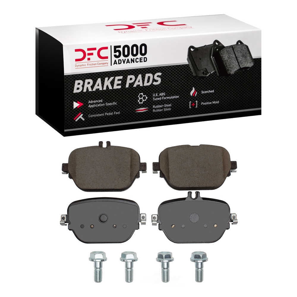 Dynamic Friction Company 1551-2193-01 DFC 5000 Advanced Brake Pads - Ceramic and Hardware Kit - OE