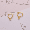 thumbnail image 3 of Vogem Asymmetrical Gold Earrings For Women Cubic Zirconia Drop Earrings Bar Hoop Elegant Jewelry Hypoallergenic, 3 of 4