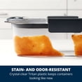 thumbnail image 6 of Rubbermaid Brilliance 10 Piece 2 Compartment Meal Prep Food Storage Containers, 2.85 Cup, 6 of 8