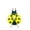 Yellow, variant on Hanging Metal Ladybug Wall Decor, Simulation Insect Sculpture for Living Room, Garden Series Outdoor Fence Ornament,1Pcs, Blue