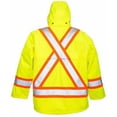 thumbnail image 2 of Hi-Viz Safety Jacket, Polyester, Polyurethane, Class 3 Type R, Green, L, 2 of 2