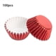 thumbnail image 1 of Billuyoard 100 unids/set moldes para magdalenas revestimientos de papel Mini moldes antiadherentes para hornear magdalenas DIY pastelería Chocolate Herramientas y accesorios para hornear rojo Billuyoard HA008551-02, 1 of 6