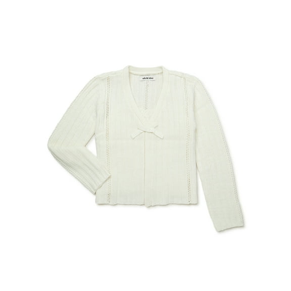 Nik and Leksi Girls Cardigan and Tank Sweater Set, Sizes 4-16