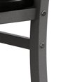thumbnail image 4 of 4 Metal Dining Chair , Grey Tone, High Back, Armless, Pu Leather Seat Filling, Stable Steel Leg Support, For Home Chairs, Cushion, Decor, 4 of 5