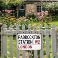 thumbnail image 3 of Vintage Paddington Station London W2 Metal Tin Sign 8 x 12 Inch Retro Room Decor for Home Kitchen Bar Bathroom Indoor Outdoor, 3 of 6