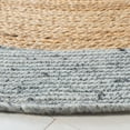 thumbnail image 3 of SAFAVIEH Braided Carina Bordered Reversible Area Rug, Gray/Natural, 3' x 3' Round, 3 of 11