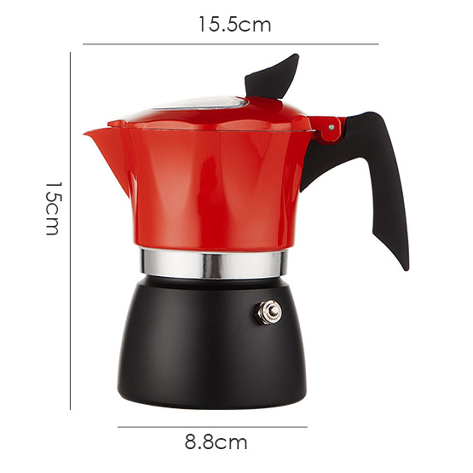 Aluminum Alloy Electric Coffee Pot Cappuccino Maker Latte Maker Classic Italian 150ml