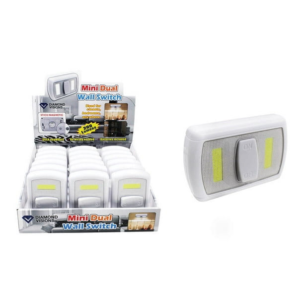 Luz nocturna Diamond Visions con batería manual Mini COB LED