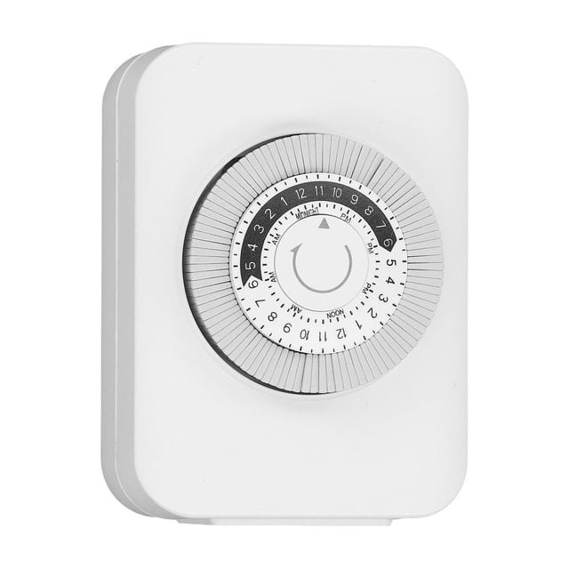 Temporizador de cuenta atrás con salida, enchufe del temporizador mecánico Temporizador de salida de 24 horas Temporizador de salida mecánico Los mejores materiales Jadeshay A