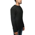 thumbnail image 3 of X RAY JEANS Mens Crewneck Mixed Texture Sweater, Black, M, 3 of 5