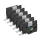 thumbnail image 1 of Cinta de etiquetas Qian QZe-131, 6 pack laminadas 12 mm de ancho 8 m de largo, Negro/Transparente compatible con Brother P-Touch TZe HSe, resistente al agua y desgaste, 1 of 8