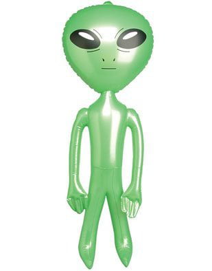 Inflatable Alien Toy Stage Props Blow Up Space Party Toy Novelty Supply Q8R1 