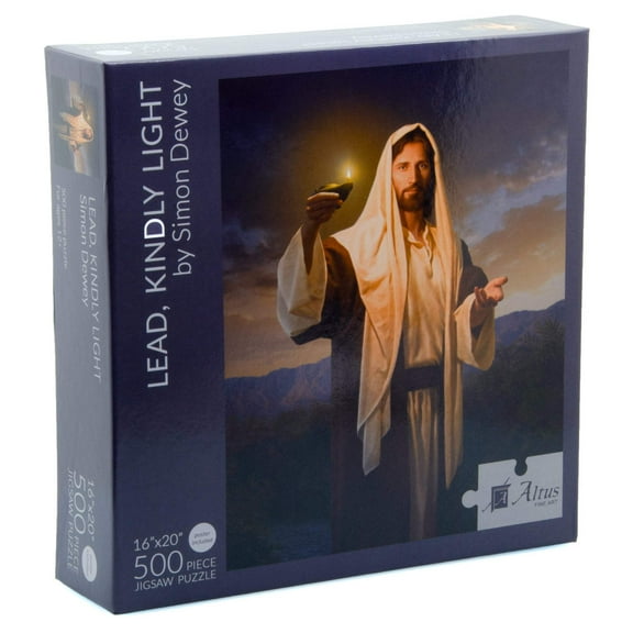 Simon Dewey Christian Puzzle Lead, Kindly Light Jigsaw Puzzle 500 Pieces 16x20