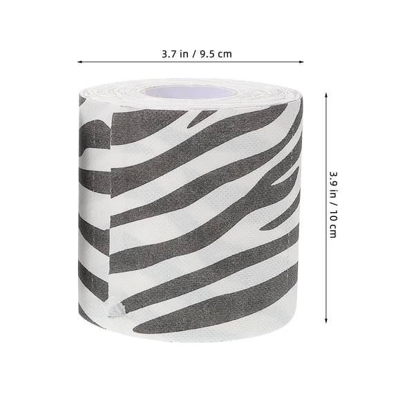 NICEXMAS 2-Pack Zebra Pattern Toilet Paper, Soft Multi-Layer 3D Textured Bathroom Tissue for Home and Personal Care
