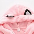 thumbnail image 4 of TOWED22 Boys Girls Robes Kids Hooded Sleepwear Soft Fleece Bathrobes Cute Housecoat Gowns(Pink,13-14 Y), 4 of 6