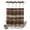 Brown, variant on No Hook Shower Curtain, Brown Wooden Shower Curtains for Bathroom with See Through Top Window, Vintage Farmhouse Retro Art Waterproof & Washable Bath Curtain Stall 48"x72"