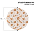 thumbnail image 3 of Pofeuu Cute Squirrel Fall Print Leather Coasters Set of 6, Round Cups Mugs Mat Pad for Home Kitchen Heat Resistant Drink Coasters,Round Shape, 3 of 7