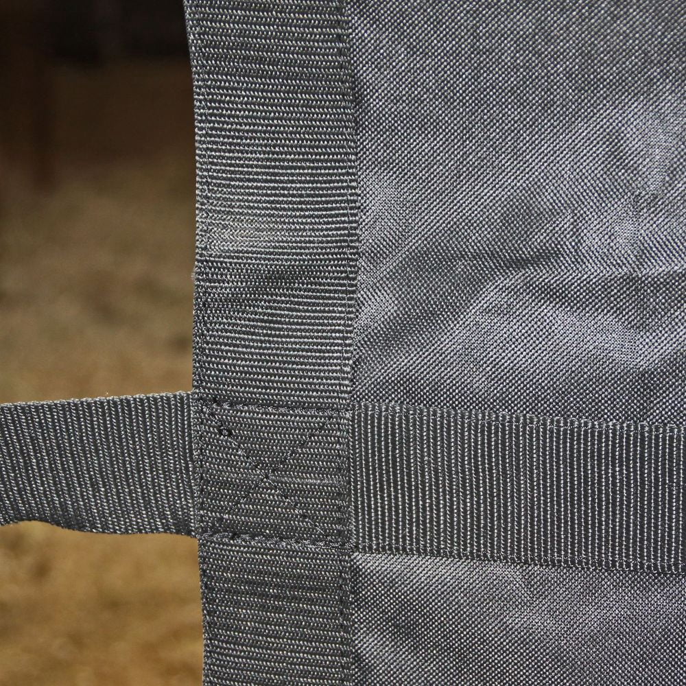 Dura-Tech Cordura Stall Guard | Heavy Duty Vinyl-Coated Polyester Center | 2-Inch Nylon Web Straps | Adjustable from 36 to 48 Inches | Ideal for Home or Show Use | Color Navy