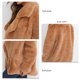 thumbnail image 3 of Chaqueta de Felpa, Abrigo de Vellón de Invierno Puro Color Informal Para de Compras, 3 of 6