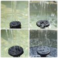thumbnail image 3 of Fuente solar Bomba de fuente de agua solar de 16 cm Jardín al aire libre Fuente de baño de aves de paisaje de agua flotante redonda clásica Sailing Electrónica, 3 of 4
