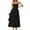 Black, variant on Jamsmile Women Dress Summer Sleeveless Solid Color Strapless Maxi Dress Casual Off Shoulder Smocked Tiered Beach Boho Long Party Dresses