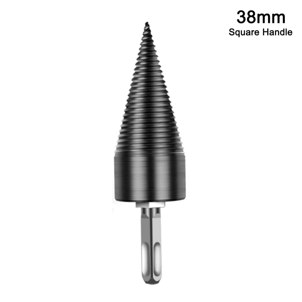 Firewood Drill Bit with A Round Shaft Firewood Splitter Drill Bit Wood Chopper Round Shaft