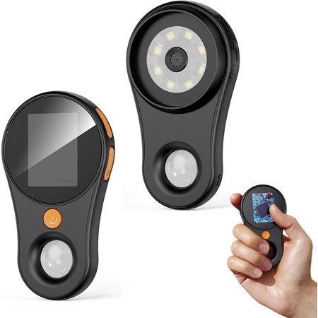 Portable Handheld Magnifying Glass, Hailoyearn 500X Digital Microscope | 1080P HD Vision, 8-LED & 2-inch IPS Screen | Rechargeable Magnifier for Circuit Board, Plant Inspection & Study (Black)