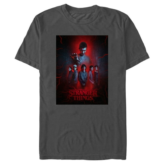 Netflix Men's Stranger Things Powerful Eleven and Gang Graphic T-Shirt