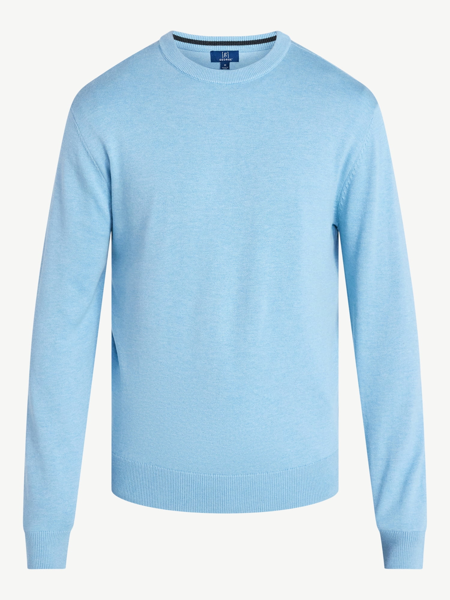 George Men's & Big Men's Relaxed Fit Lightweight Crewneck Sweater, Sizes XS-3XL