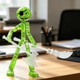 thumbnail image 6 of Light up Poseable Stickman Action Figure - Posable Action Figures, 4.7", Stickman Collectable Action Figures for Collectors, Gift Desk Decor, 6 of 6