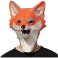 thumbnail image 2 of Fox Mask - Halloween Latex Animal Head Mask-Good, 2 of 5