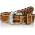 thumbnail image 2 of Nocona Belt Co. Men's Basketweave Ostrich Print Leather Cognac 40, 2 of 2