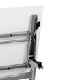 thumbnail image 5 of Emma + Oliver Heavy-Duty Flip Top Training Table with Nesting Design, Privacy Panel, Y-Legs, 1" White Tabletop, Gray Metal Frame - 60" x 24", 5 of 13