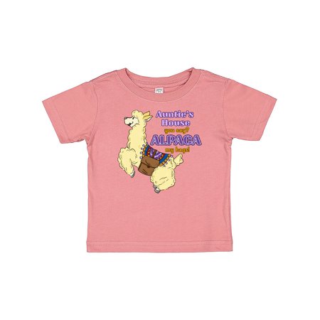 

Inktastic Cute Jumping Alpaca-Auntie s You Say ALPACA my bags! Gift Baby Boy or Baby Girl T-Shirt