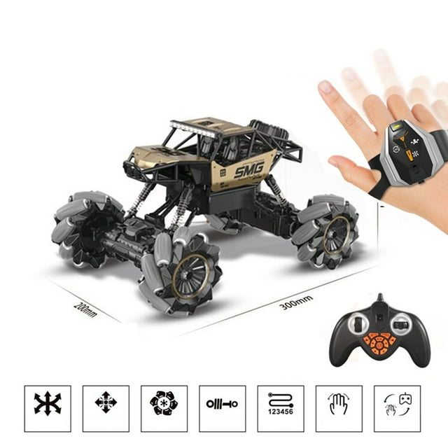 Remote Control Off-road Vehicle Four-wheel Drive High-speed Climbing Dumper Stunt Car Rollover Racing Car Toy For Boys