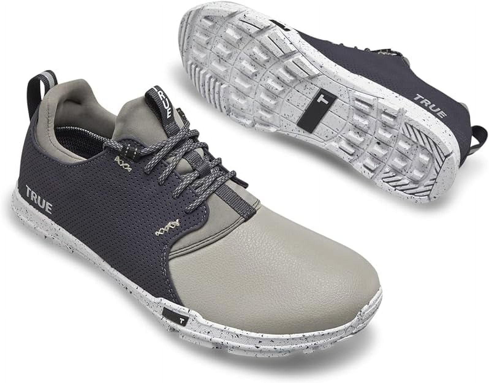 TRUE Linkswear TRUE‎ Original 1.2 Nine Iron Grey Lace-Up Spikeless Golf Shoes TRUE linkswear Original 1.2 Lightweight Golf Shoes (Nine  main image 2
