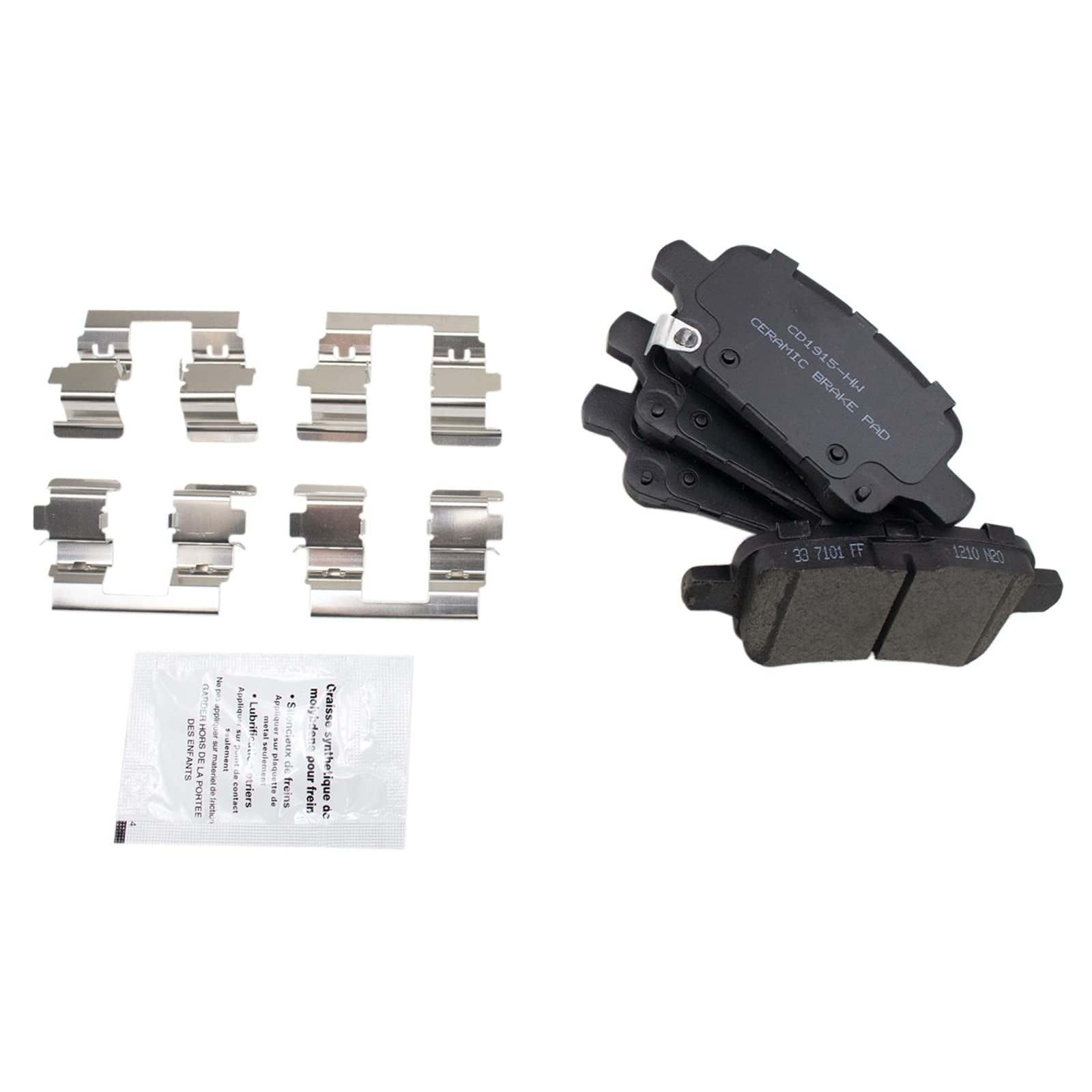 Raybestos SGD1543C Bremsbelagsatz – Keramik, Service Grade, Mit Verschleißsensor