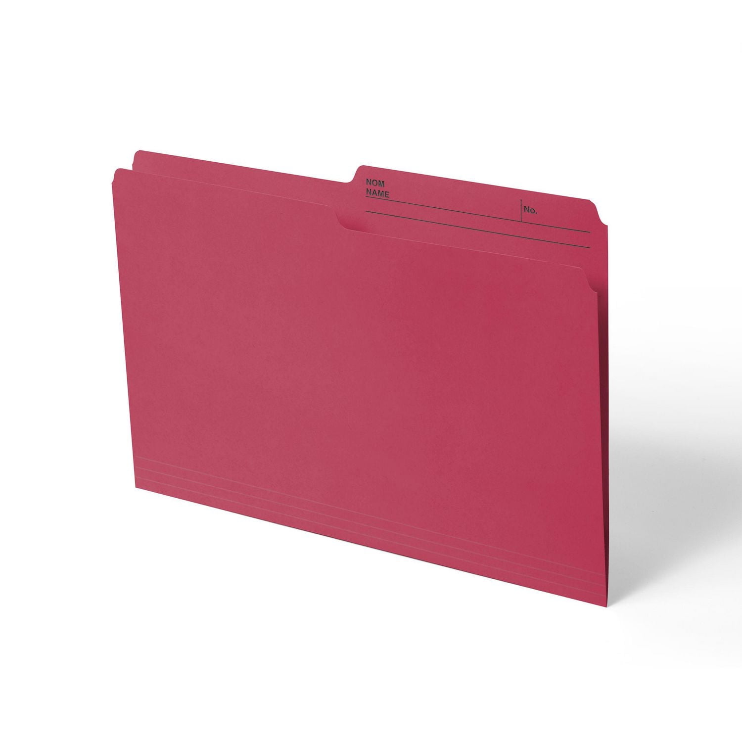 Continental Letter size File Folders. Red colour, 12 count