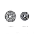 thumbnail image 3 of Women's Antique Finish High Relief Weight Plate Necklace-Luke 1:37 by Shields of Strength, 3 of 4
