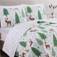 thumbnail image 1 of Juego de edredón Great Bay Home Holly Holiday de 3 piezas para cama doble o grande, 1 of 6