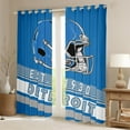 thumbnail image 2 of Erosebridal Detroit Curtains and Drapes (38x45),Navy Blue Stripes BlackoutCurtains for Bedroom,Rugby Helmet Curtains Pack of 2 (38x45),Stylish Living Room Decoration, 2 of 7