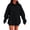 Black, variant on Womens Oversized Hoodies Fleece Sweatshirts Long Sleeve Sweaters Pullover Fall Outfits Winter Clothes
